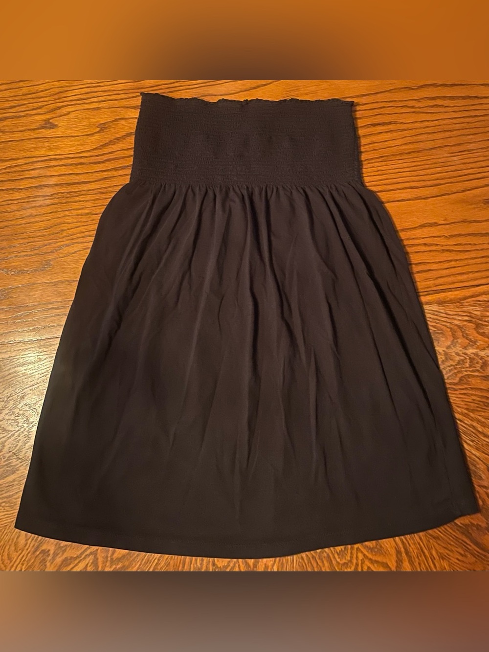 Women’s Old Navy Strapless Black Smocked Tube Dress Size L